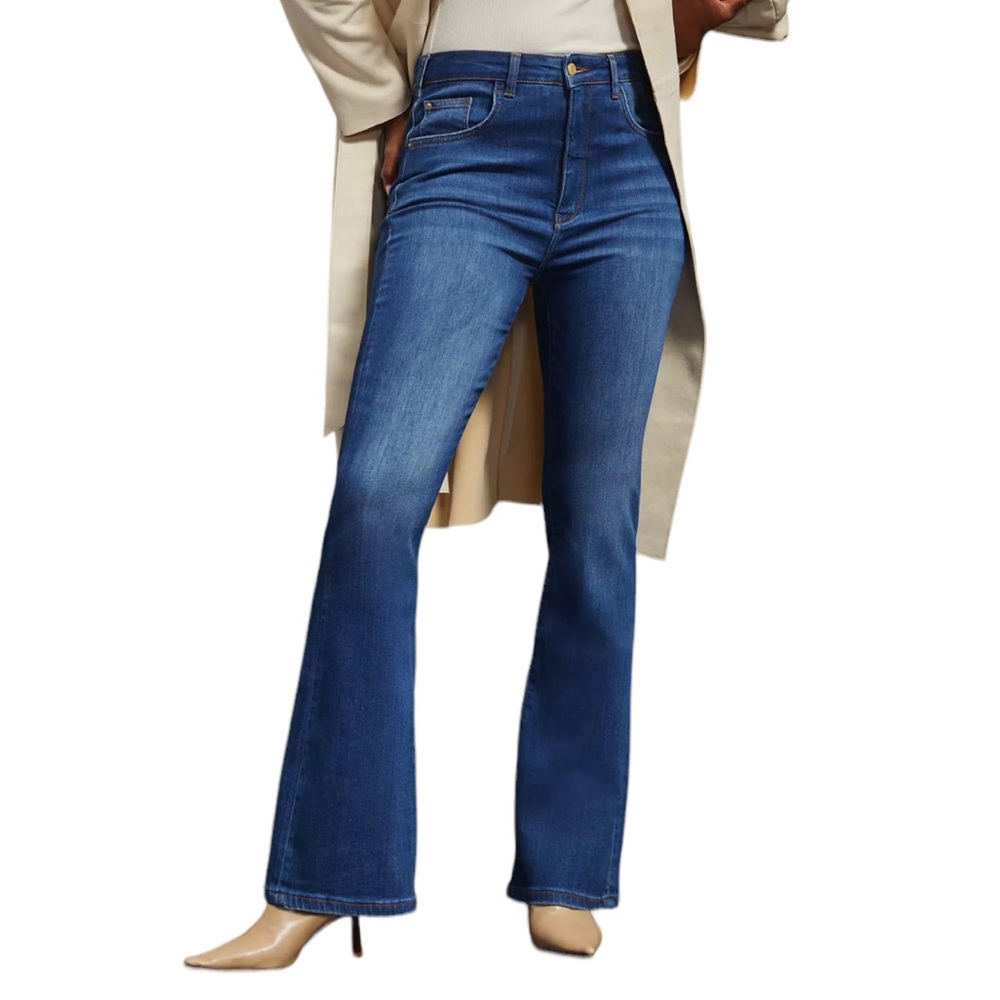 Pilcro and the Letterpress | The Stet Flare Jeans Medium Blue Size 28